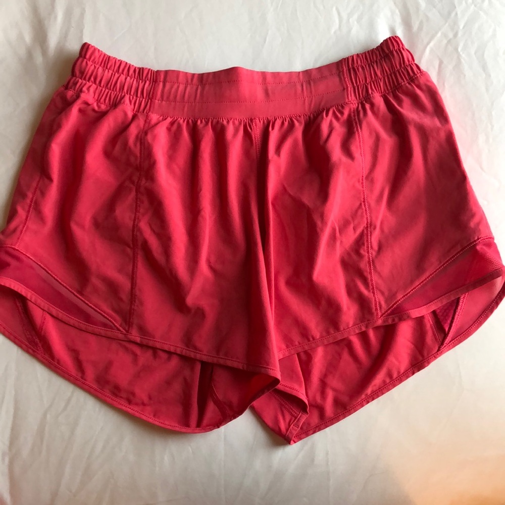 Pink Lululemon 4” shorts